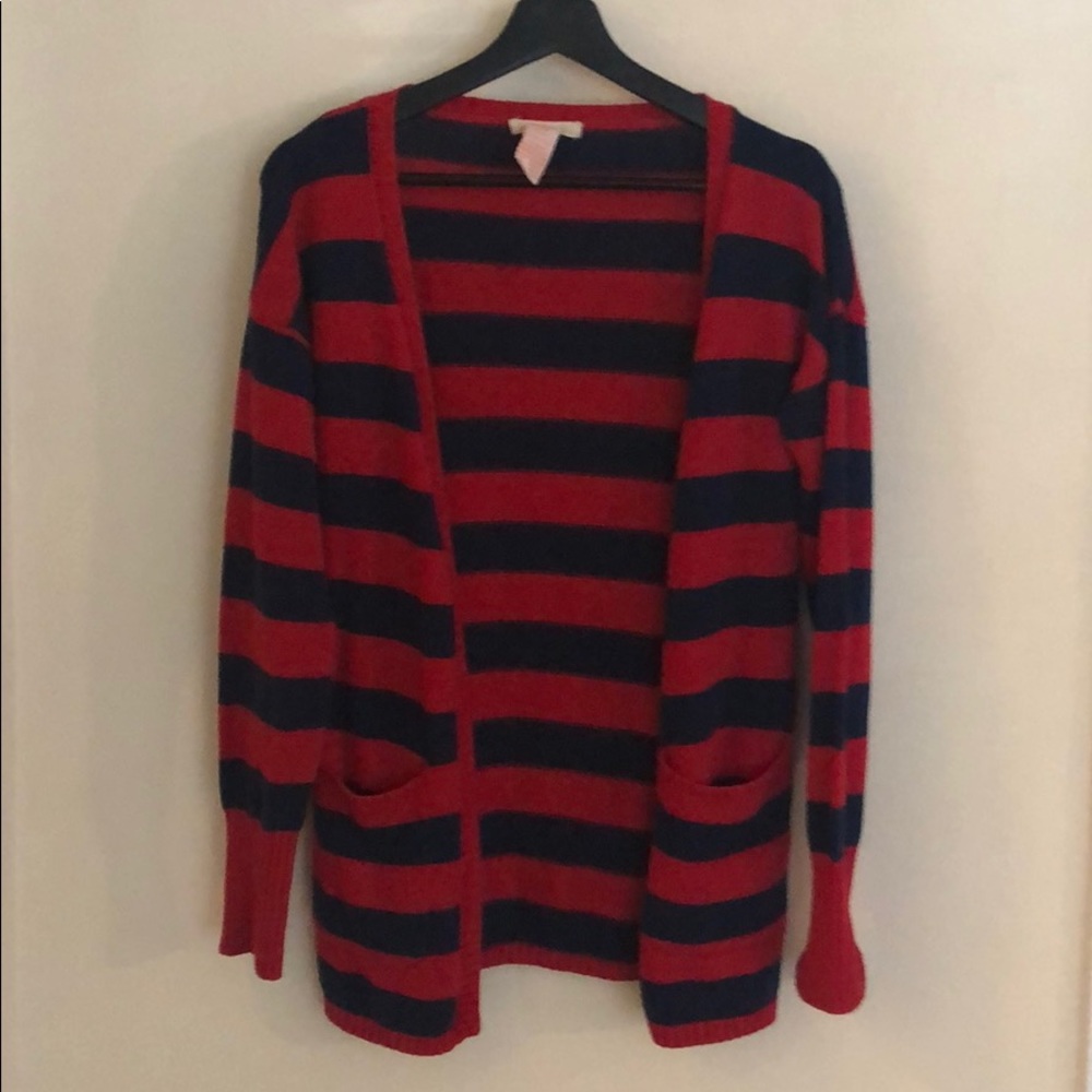 Blue and red sweater